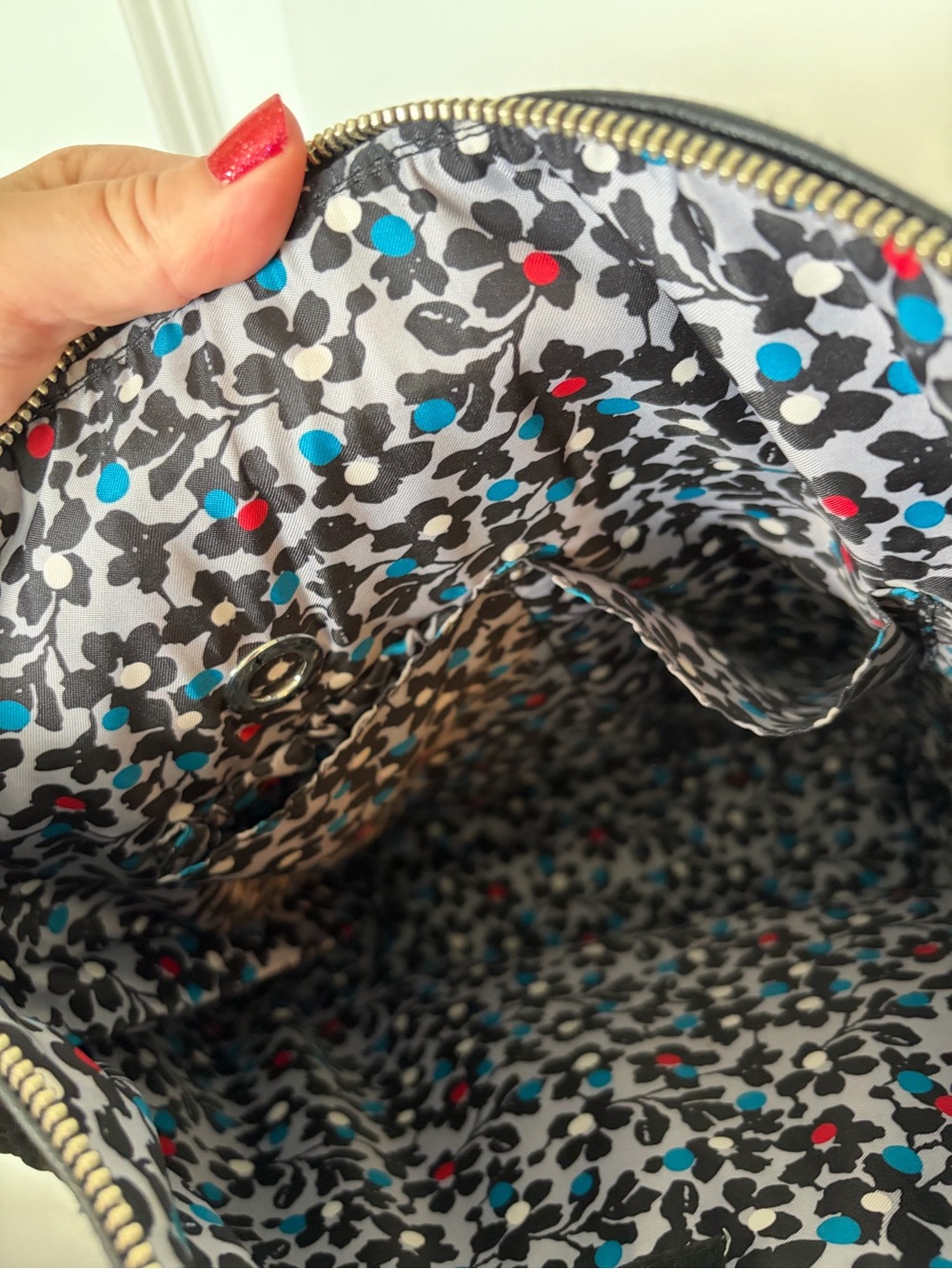 NWOT Vera Bradley Carson Hobo Bag Winter Patchwork Crossbody Purse Quilted Black - Picture 11 of 15